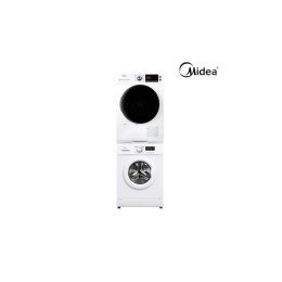 [미디어] Midea 트윈타워 의류건조기 10kg + 드럼세탁기 7kg [방문설치] CFW-702 + MC-H103W